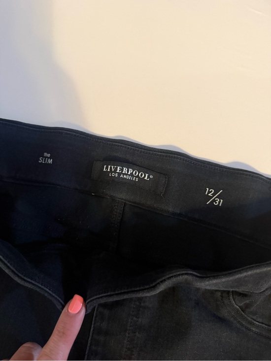 Liverpool Denim - Liverpool Black Slim black pull on Jeans